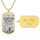 To My Son | Luxury Dog Tag -