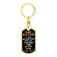To My Husband | Dog Tag With Swivel Keychain