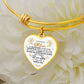To My Wonderful Mom | Adjustable Luxury Heart Bangle