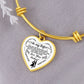To My Wife | Adjustable Luxury Heart Bangle