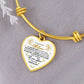 To My Wonderful Mom | Adjustable Luxury Heart Bangle