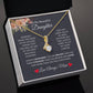 To My Beautiful Daughter | Alluring Beauty Necklace | For Daughter Gift, Birthday, Christmas, Graduation, Valentine's Day, Just Because!