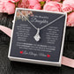 To My Beautiful Daughter | Alluring Beauty Necklace | For Daughter Gift, Birthday, Christmas, Graduation, Valentine's Day, Just Because!