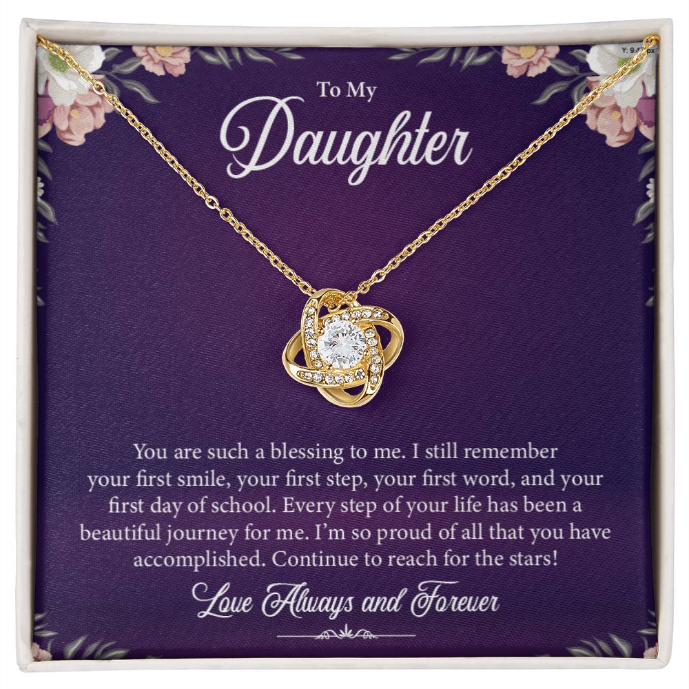 To My Daughter | Love Knot Necklace