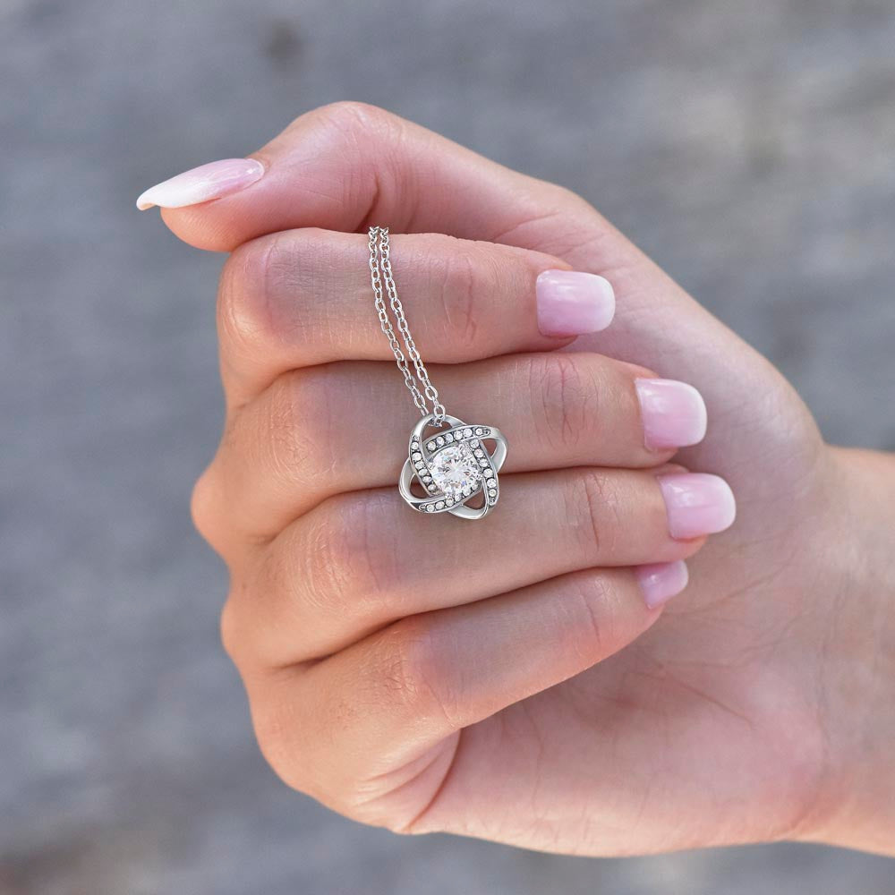 To My Beautiful Mom | Love Knot Necklace