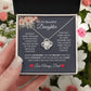 To My Beautiful Daughter | Love Knot Necklace | For Daughter Gift, Birthday, Christmas, Graduation, Valentine's Day, Just Because!
