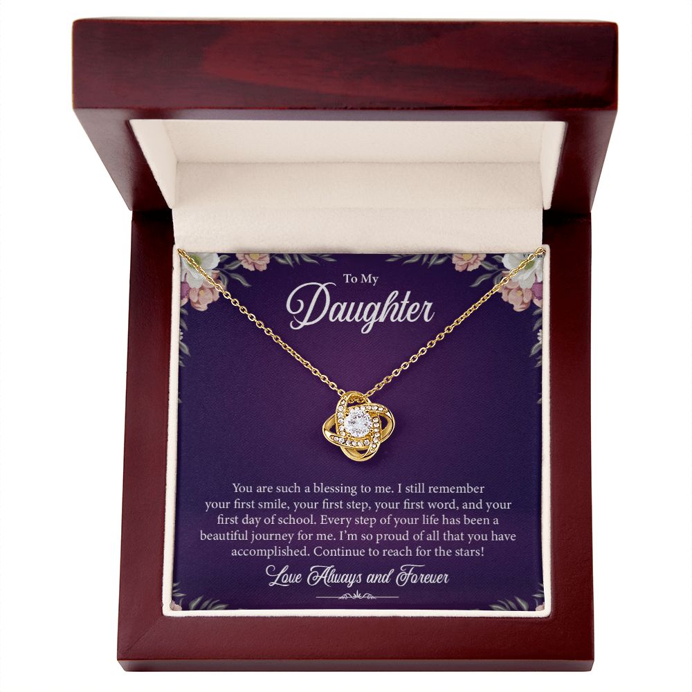To My Daughter | Love Knot Necklace