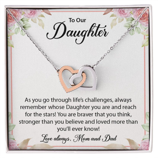 To Our Daughter | Interlocking Hearts Necklace