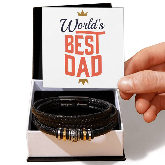 Love You Forever Bracelet- World's Best Dad