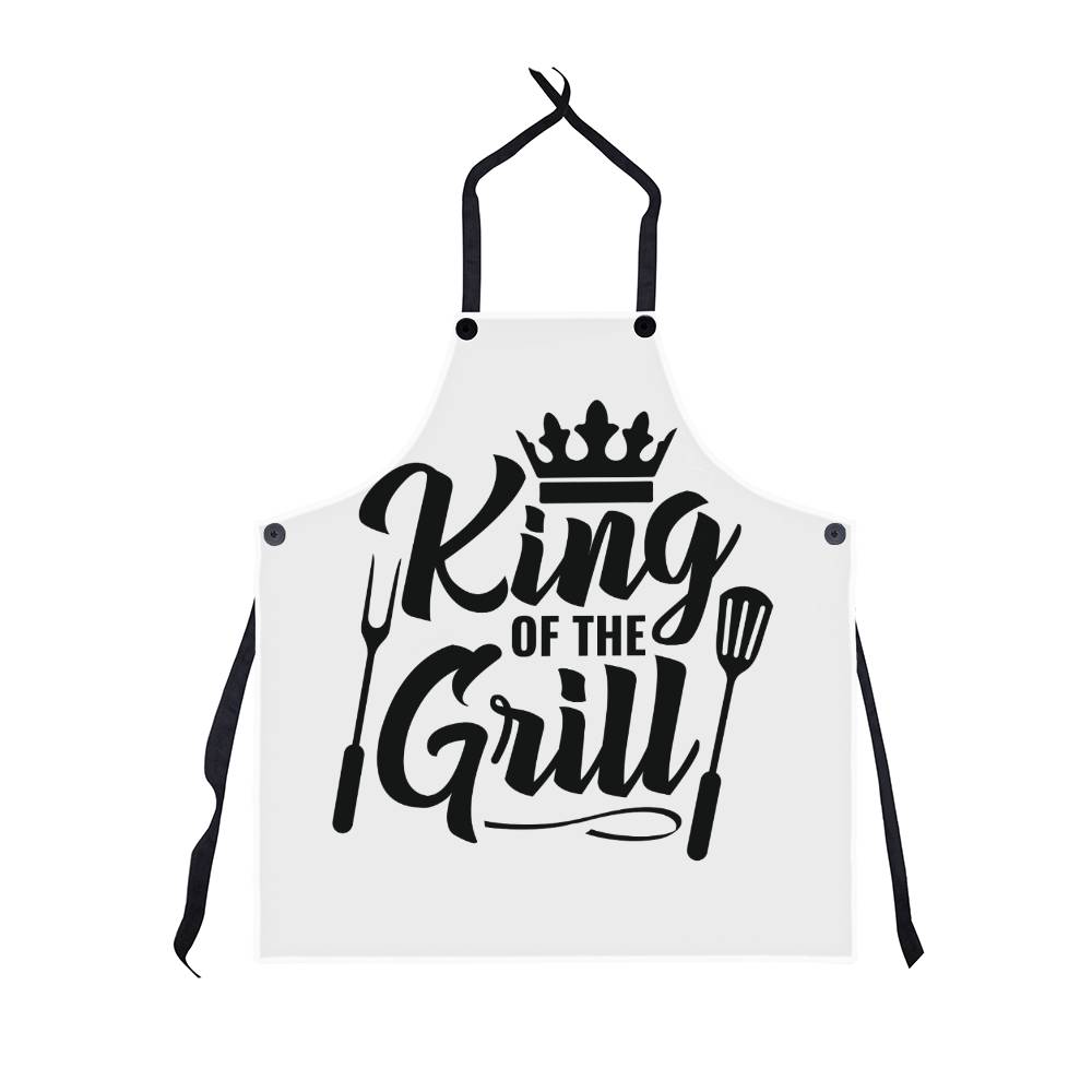 King of The Grill, Gift for Him, Best Dad Ever, Best Grandpa Ever, Best Brother Ever,  BBQ, Grill Gift, Father's Day, Apron for Him, Husband Gift, Household Gift