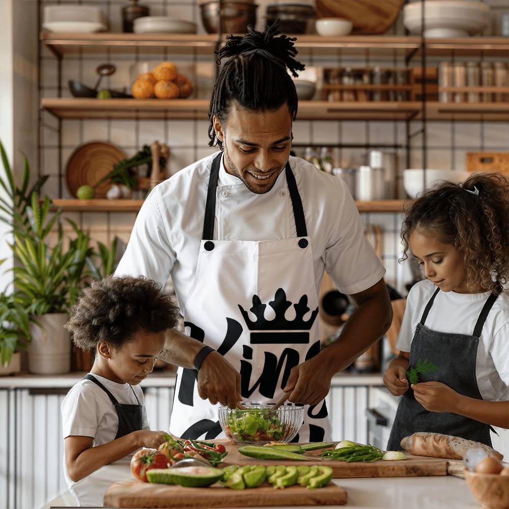 King of The Grill, Gift for Him, Best Dad Ever, Best Grandpa Ever, Best Brother Ever,  BBQ, Grill Gift, Father's Day, Apron for Him, Husband Gift, Household Gift