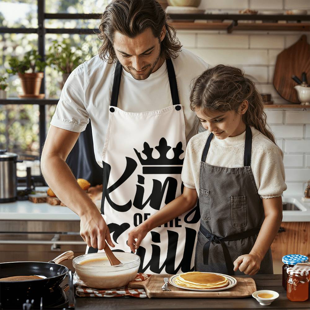 King of The Grill, Gift for Him, Best Dad Ever, Best Grandpa Ever, Best Brother Ever,  BBQ, Grill Gift, Father's Day, Apron for Him, Husband Gift, Household Gift