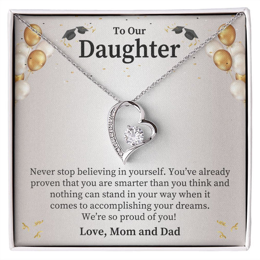 To Our Daughter | Forever Love Necklace | Graduation Gift