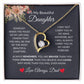 To My Beautiful Daughter | Forever Love Necklace | For Daughter Gift, Birthday, Christmas, Graduation, Valentine's Day, Just Because!